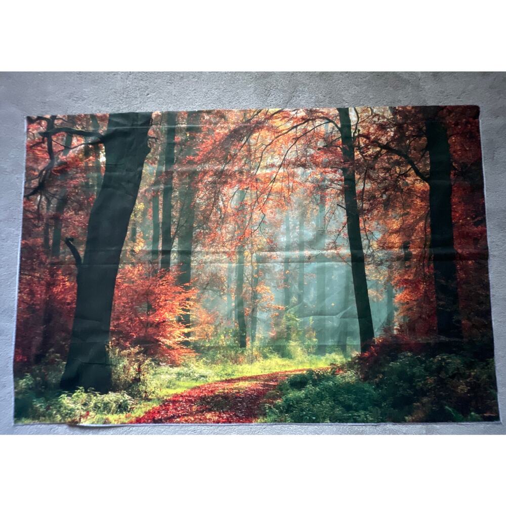 fall foliage Kate photography backdrop - horizontal - 5 x 3 - newborn - product